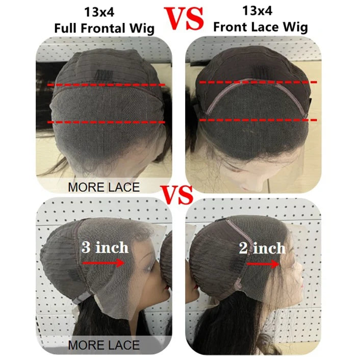 200% Density 13x4 Full Frontal Lace Wig Deep Wave