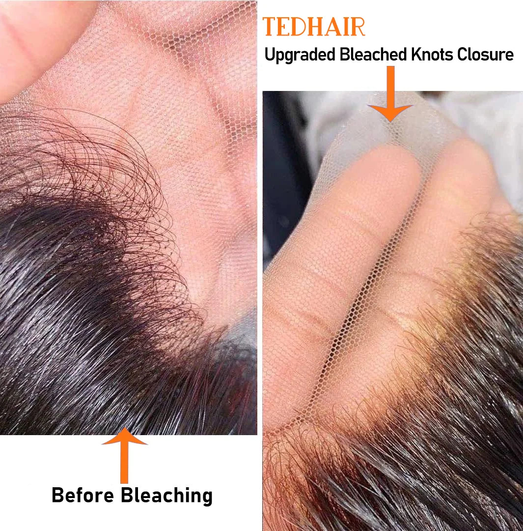 5x5 HD Lace Free Parted Closure Straight