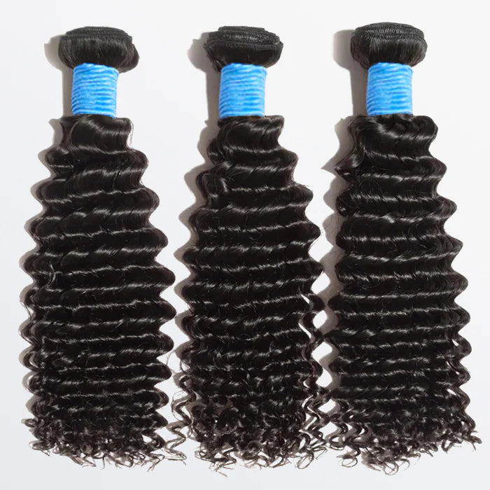 Deep Curly Brazilian 100% Virgin Hair Bundles 10-30''