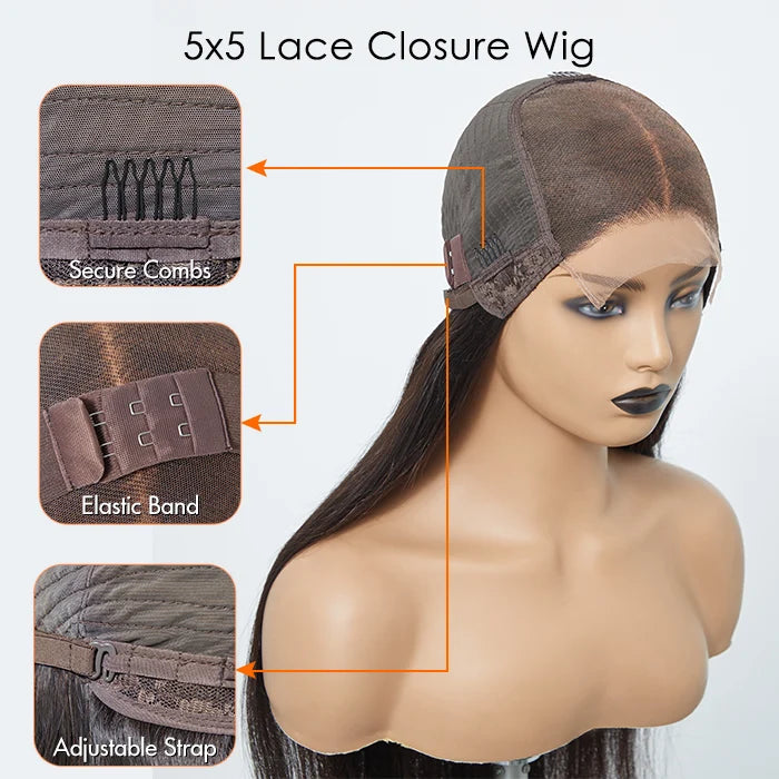 150% Density 13x4 Pre-Plucked Lace Frontal Bob Wig Straight