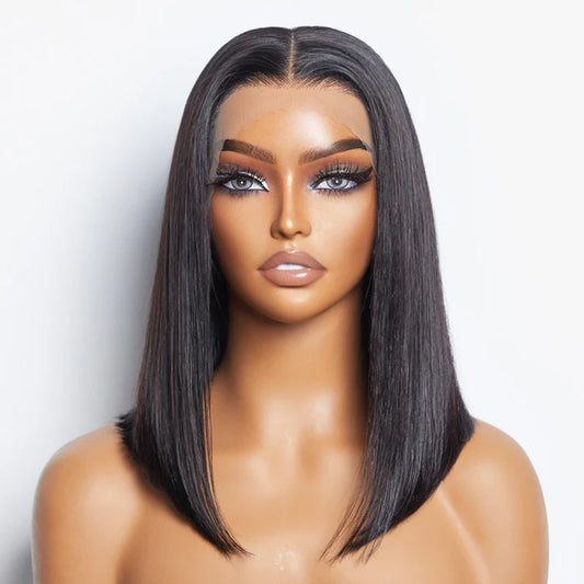 150% Density 13x4 Pre-Plucked Lace Frontal Bob Wig Straight