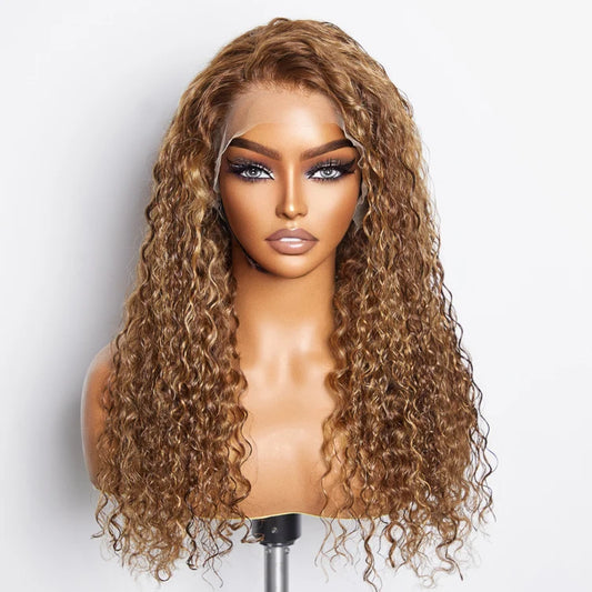 150% Density 13x4 Pre-Plucked Lace Frontal Wig Water Wave