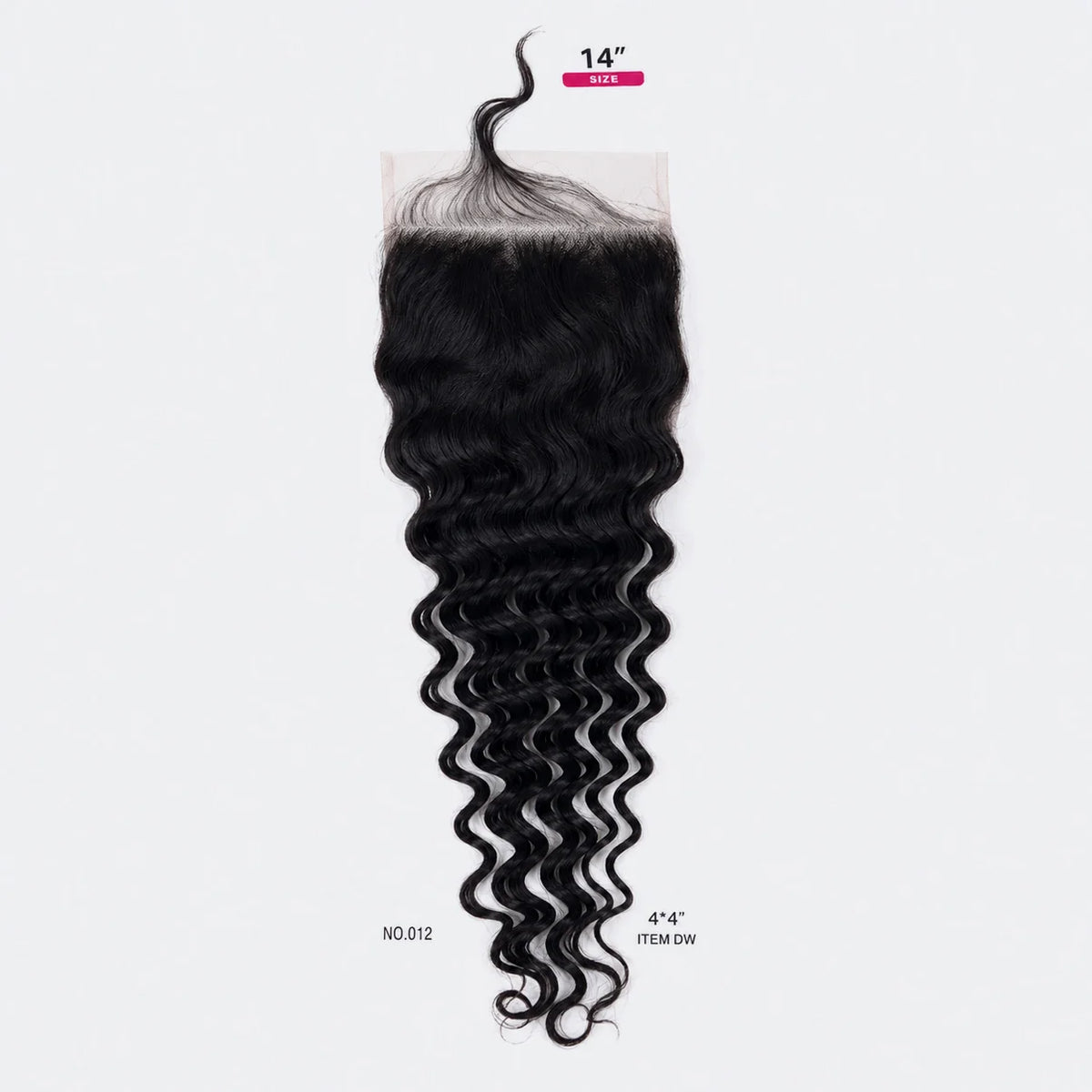 4x4 Free Parted Lace Closure Deep Wave