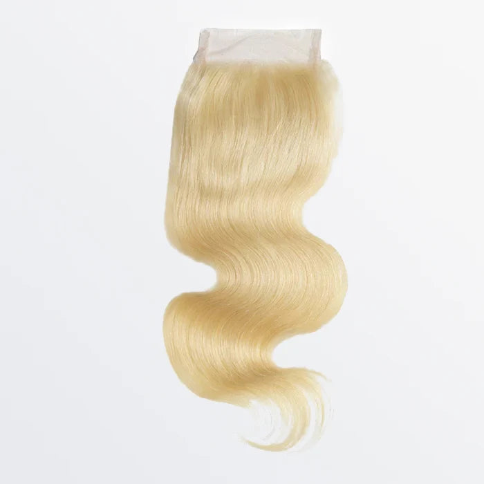 4x4 12A Free Parted Lace Closure Body Wave #613