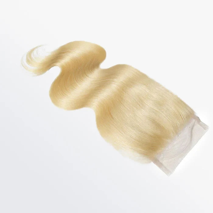 4x4 12A Free Parted Lace Closure Body Wave #613