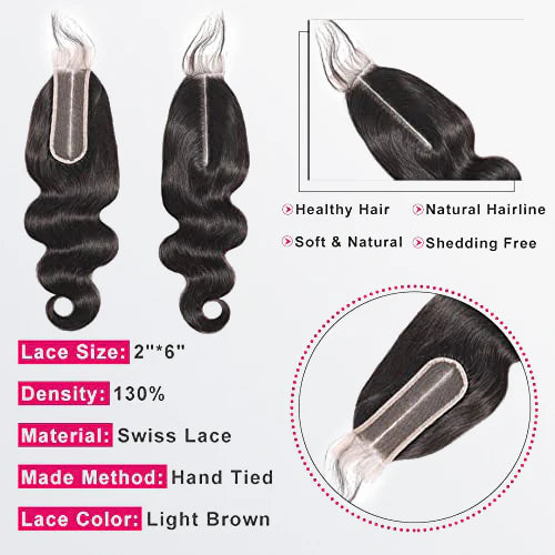 2x6 Upgrade HD Lace Closure Body Wave